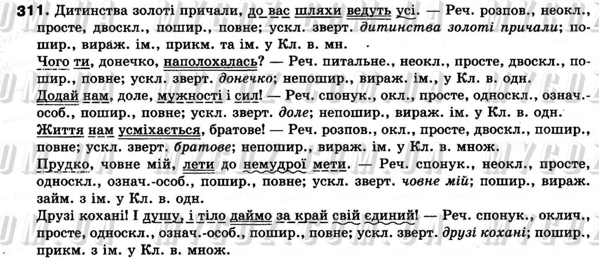 Русский язык номер 311. Укр мова 8 класс. Гдз з української мови. Українська мова 8 клас Глазова. Гдз по українській мові 8 клас.