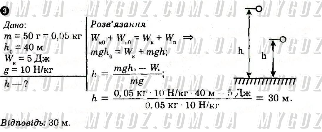 ГДЗ номер 3 до комплексного зошита для контролю знань з фізики Божинова, Кірюхіна 8 клас